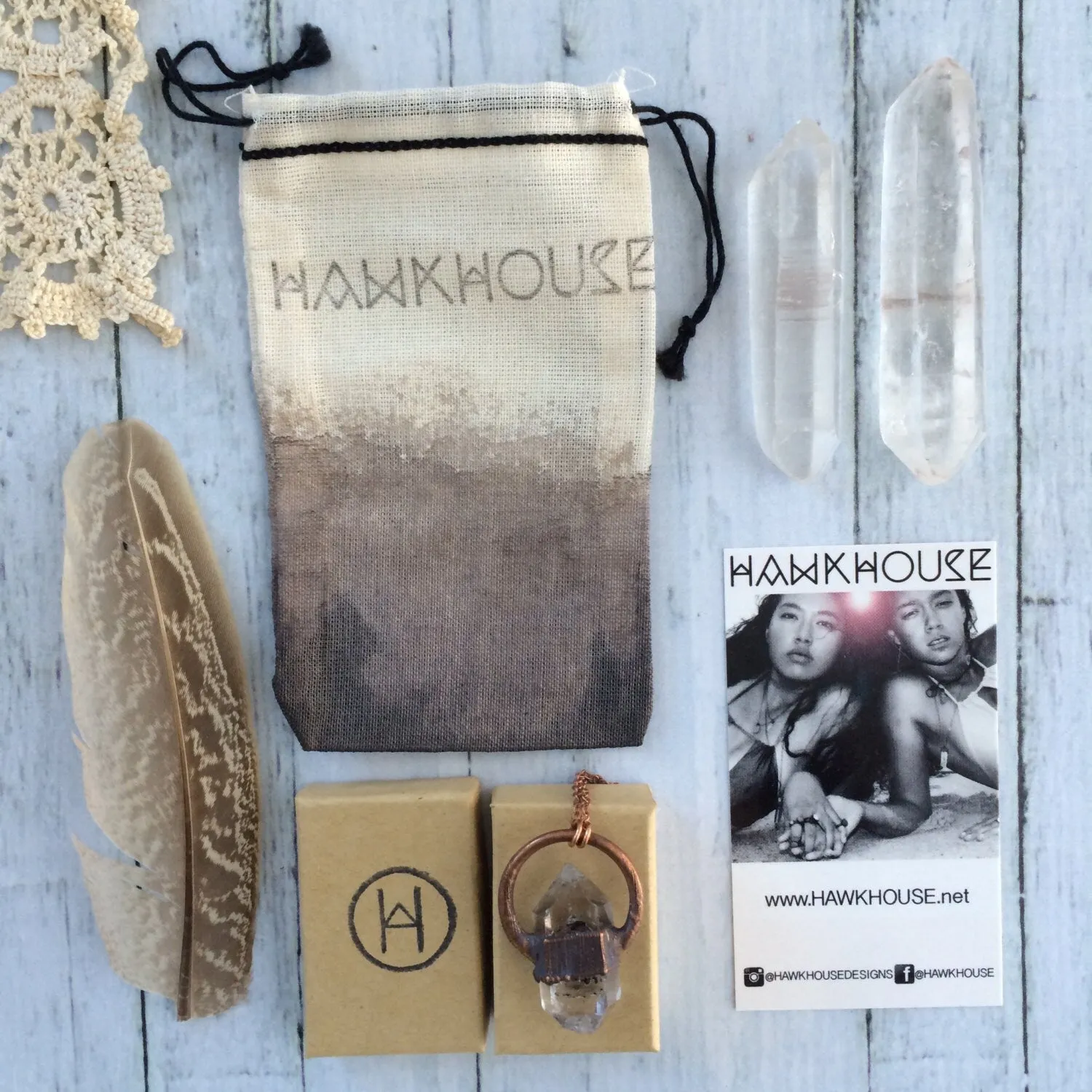 SALE Quartz crystal necklace | Electroformed crystal necklace