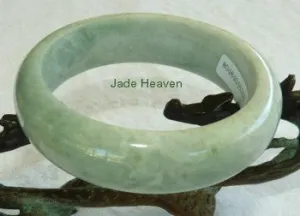 Sale-"Gorgeous Green Jadeite Bangle 59mm A Grade   Certificate (755)