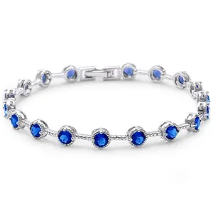 Sapphire Glow Tennis Bracelet