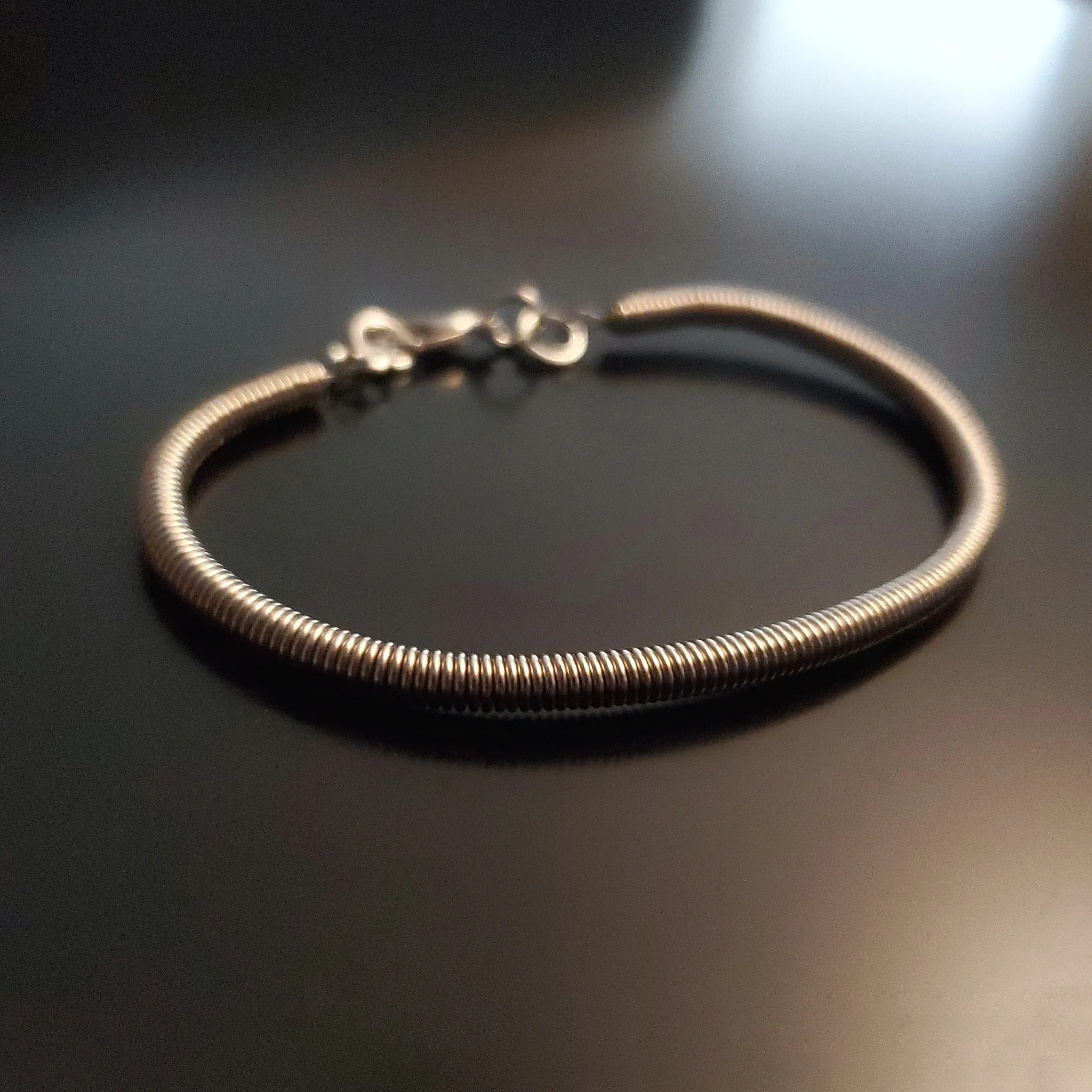 Simple Electric Bass String Unisex Bracelet
