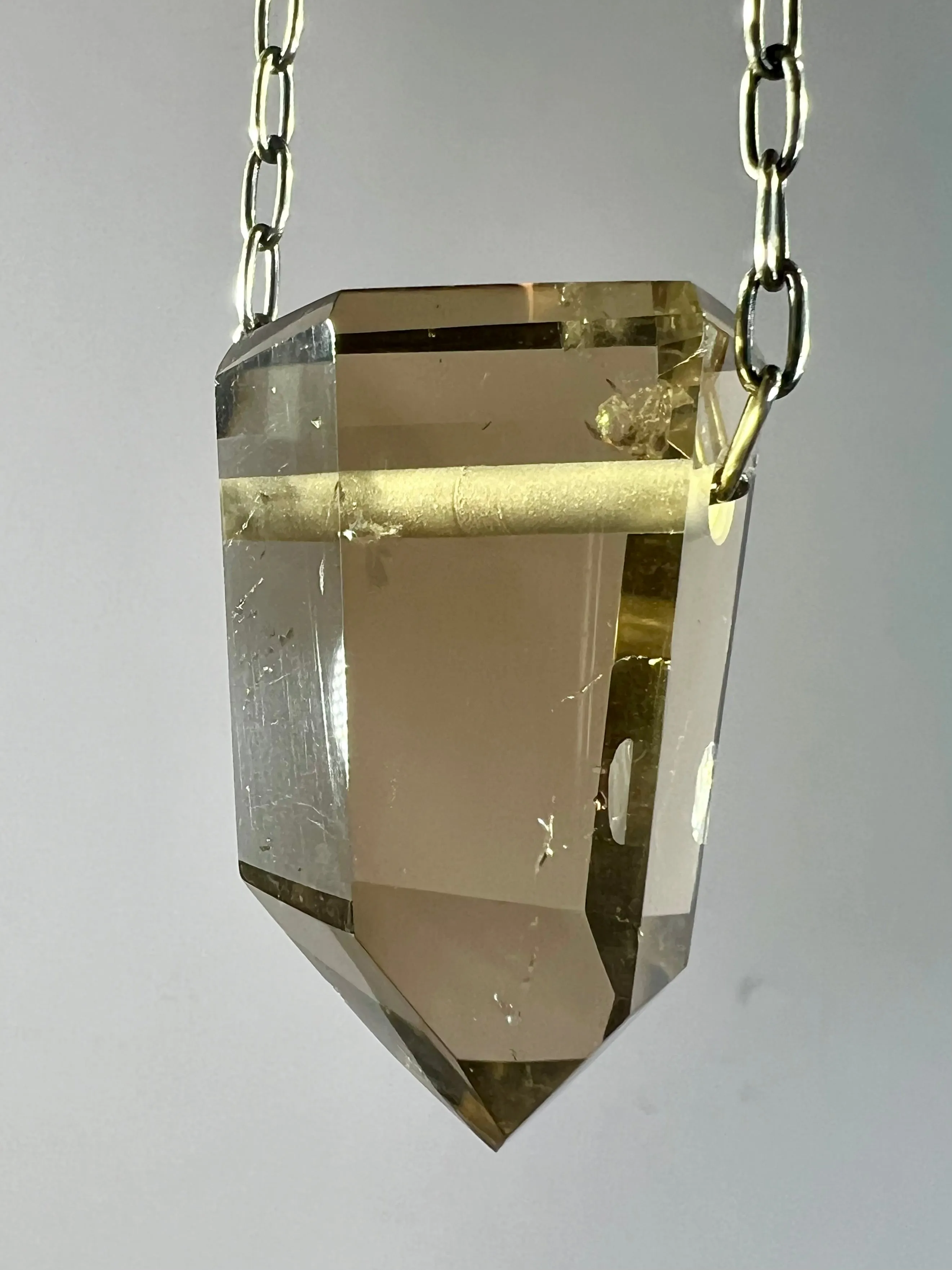 Smoky Quartz Crystal Necklace