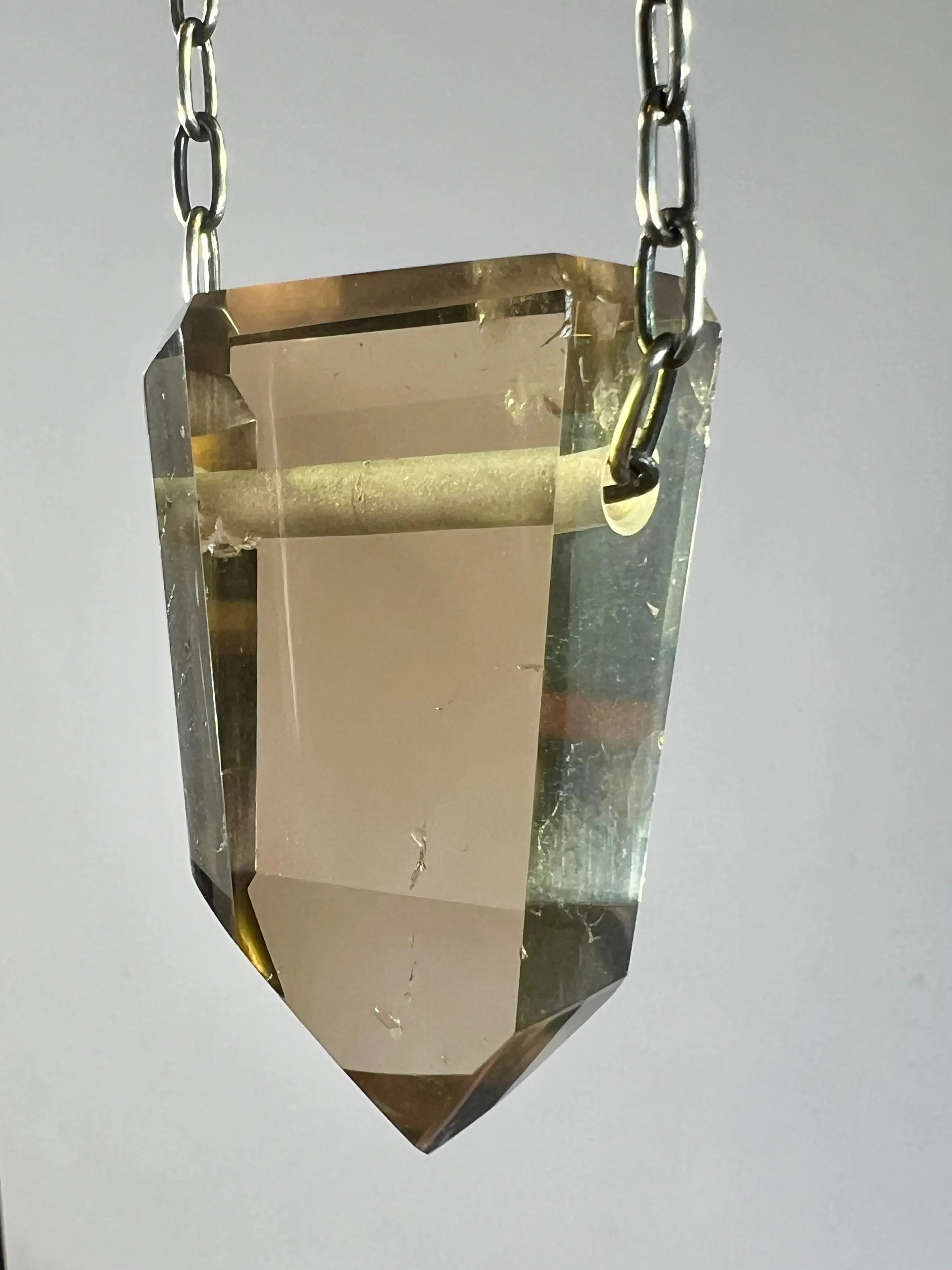 Smoky Quartz Crystal Necklace