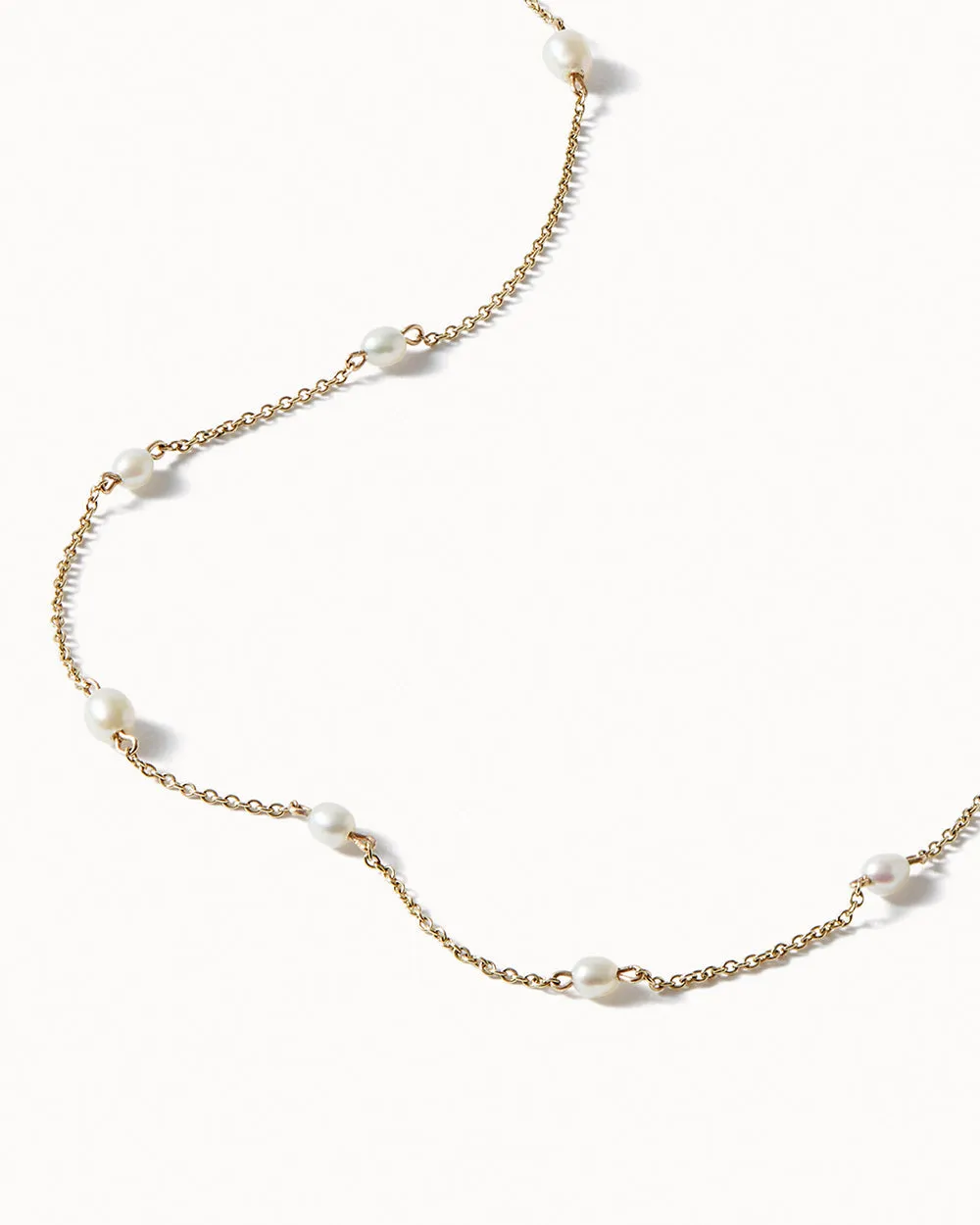 Solid Gold Pearl Wrapped Bracelet