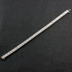 Square Set Diamond Bracelet