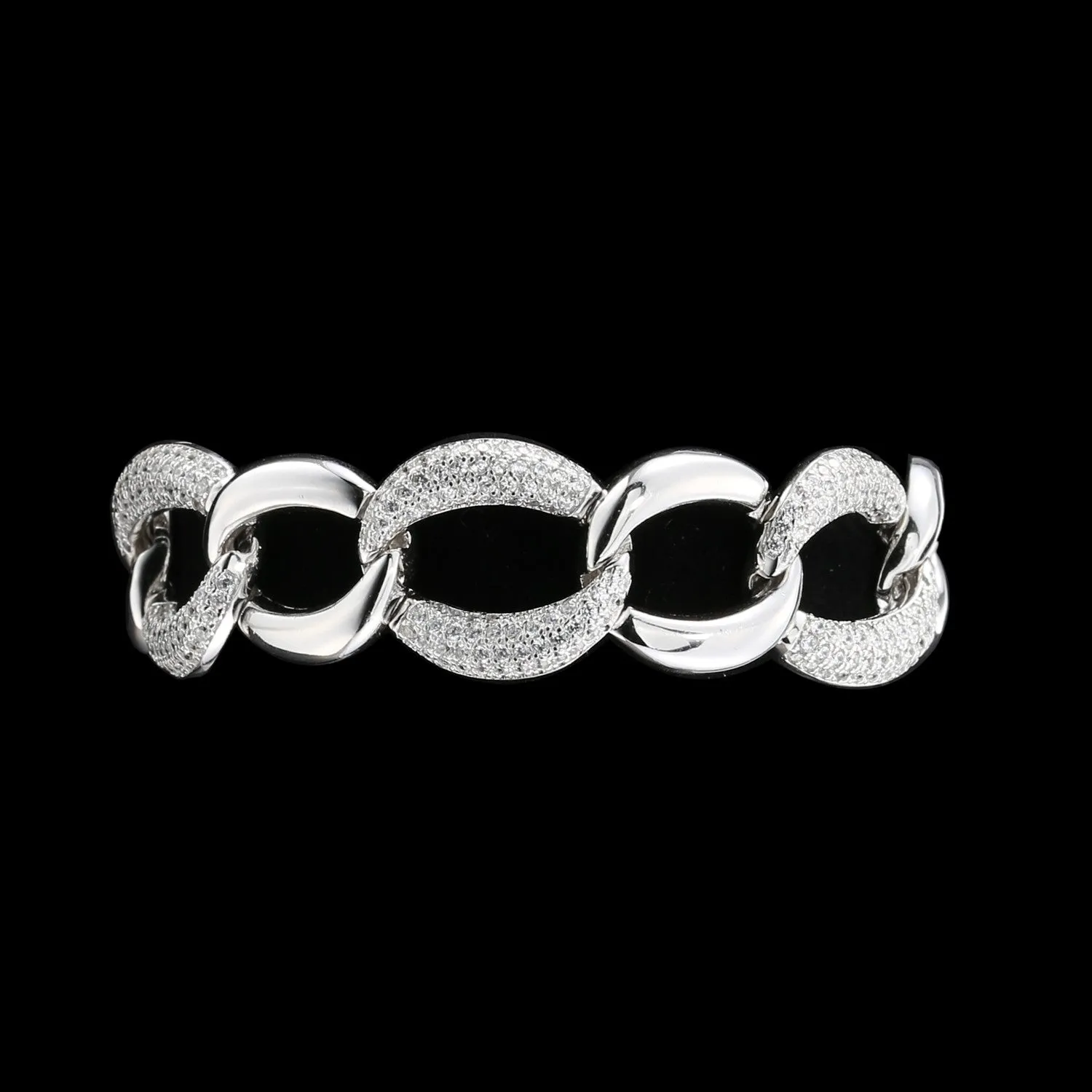 Sterling Silver and Cubic Zirconia Bracelet - OMIT - Duplicate