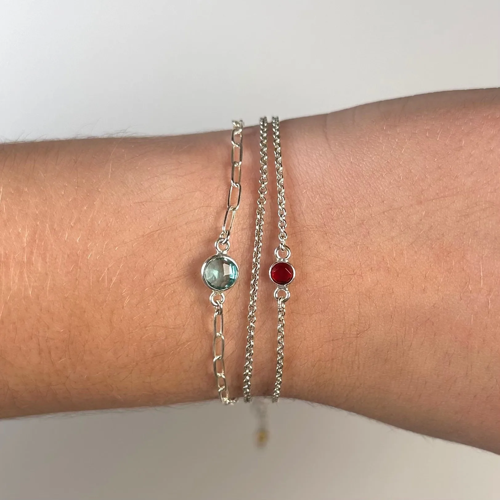 Tiny Round Channel Set Amethyst Connector