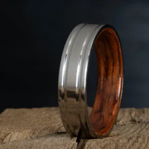 Titanium Bubinga ring