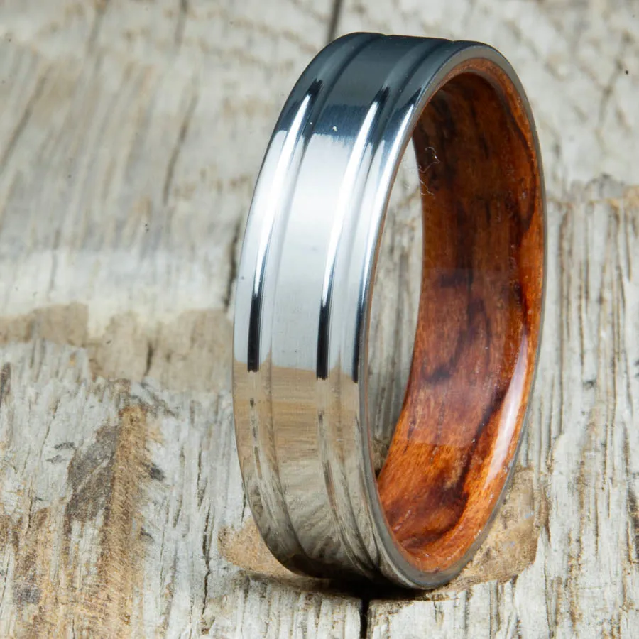 Titanium Bubinga ring