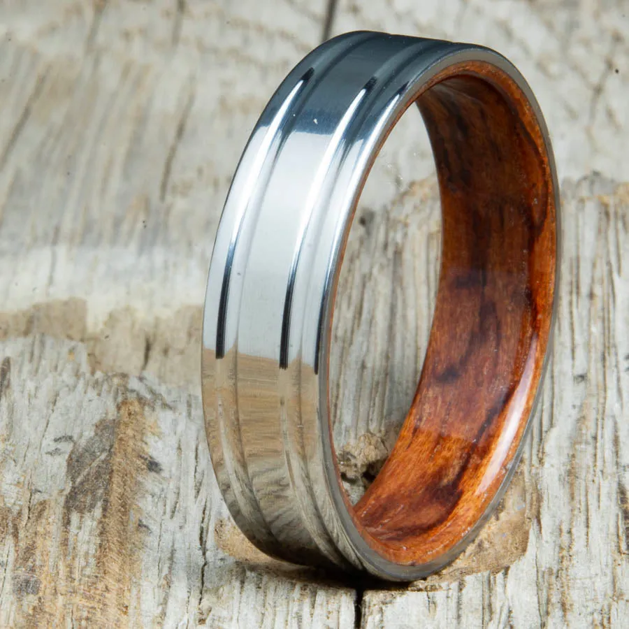 Titanium Bubinga ring