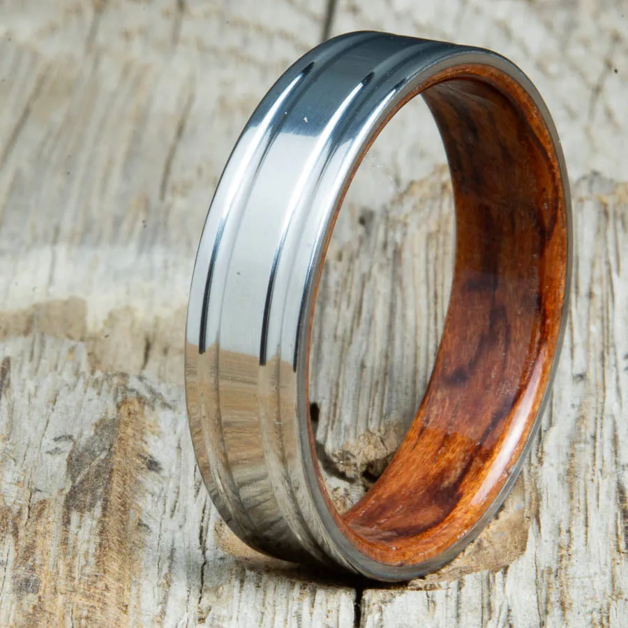 Titanium Bubinga ring