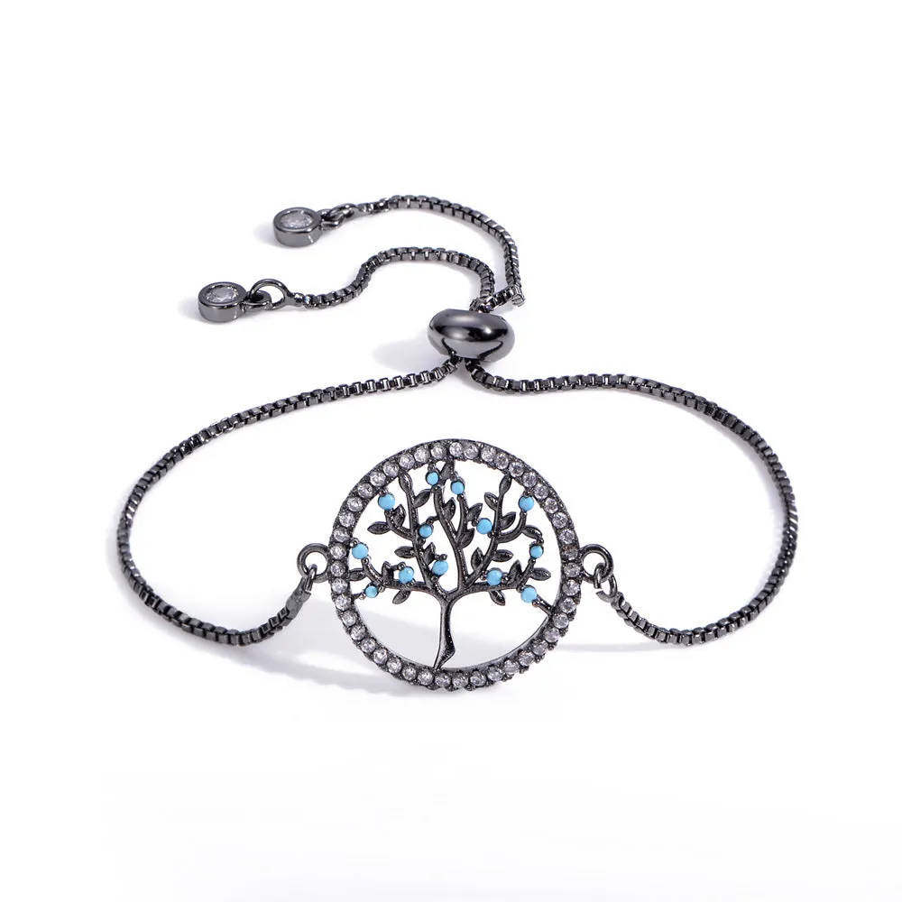 Tree Of Life Pull Bracelet Diy Men And Women Couple Box Chain Bracelet