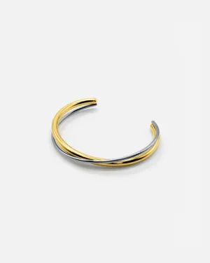 TWO TONE CUFF BANGLE