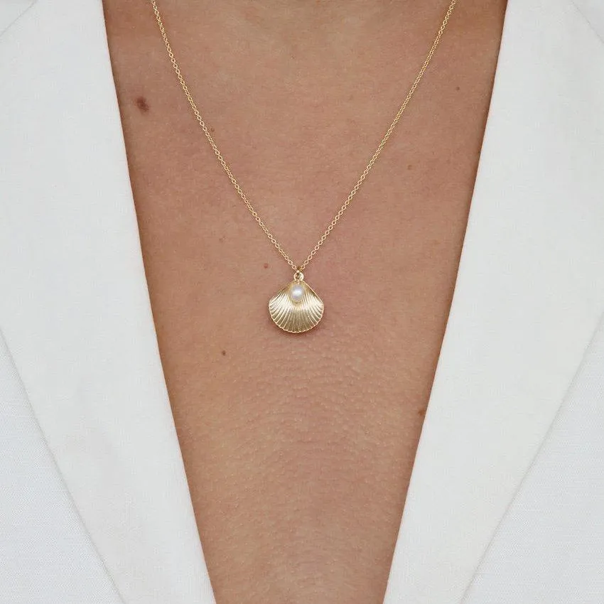 Ula Shell Necklace - Gold