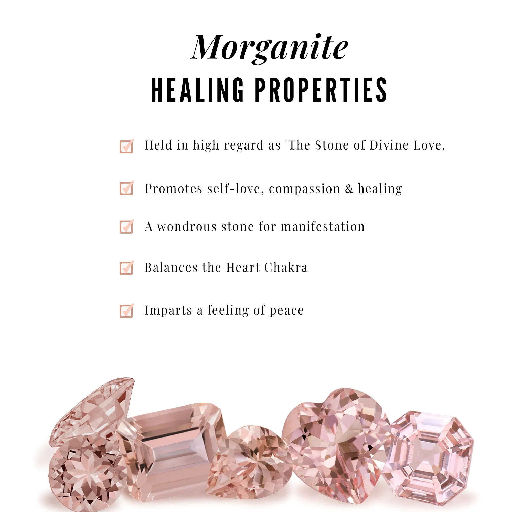 Unique Morganite and Diamond Heart Dangle Pendant with Chain