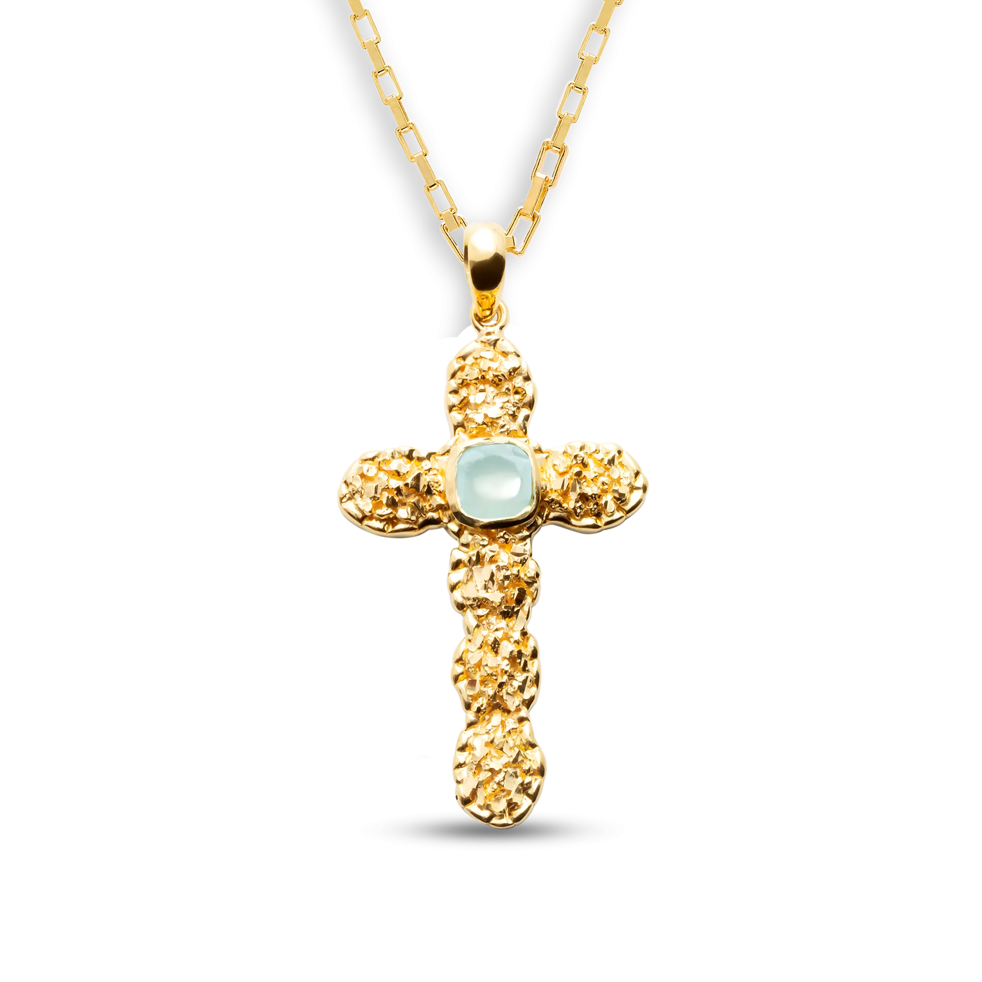 VC051 Quartz Cross Necklace