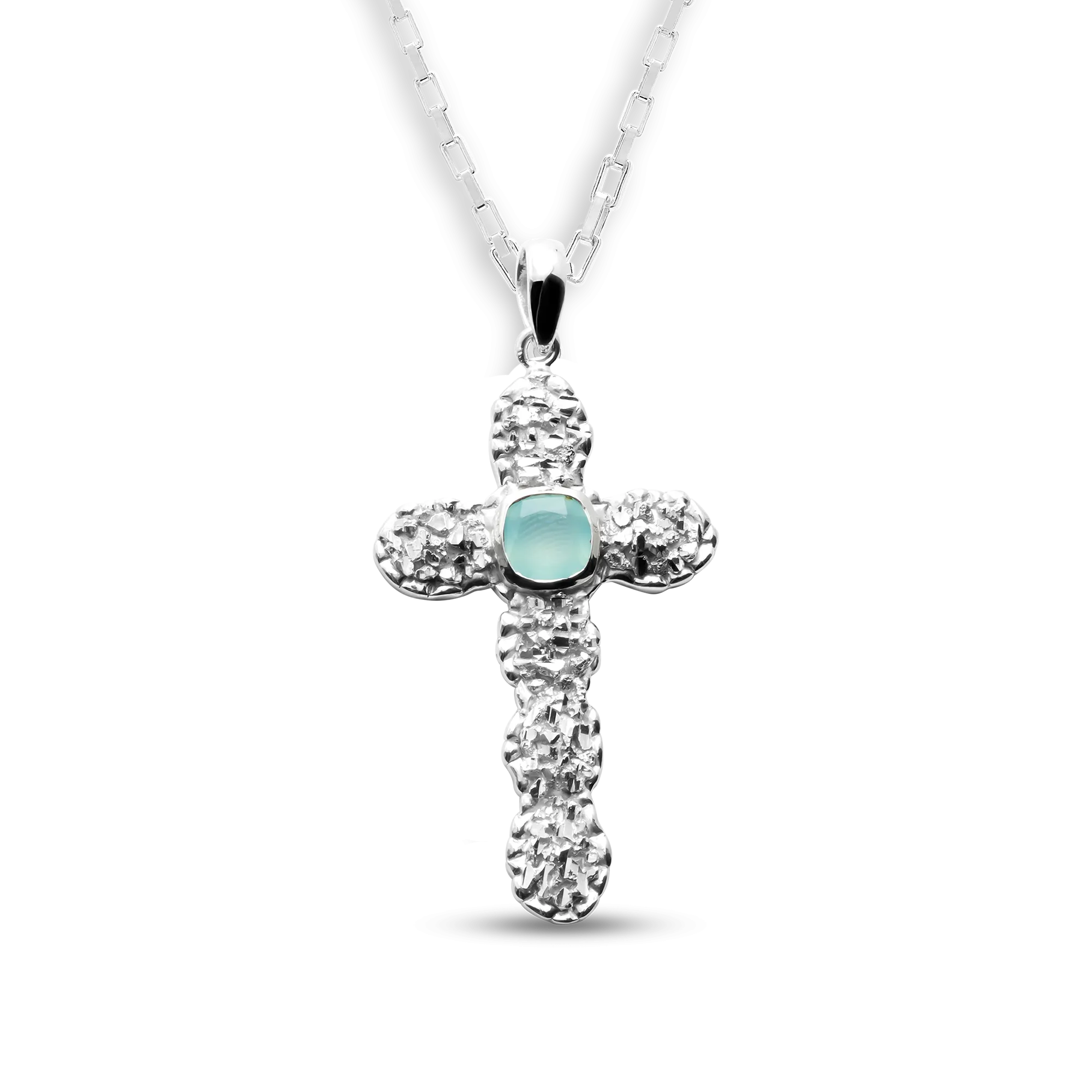 VC051 Quartz Cross Necklace