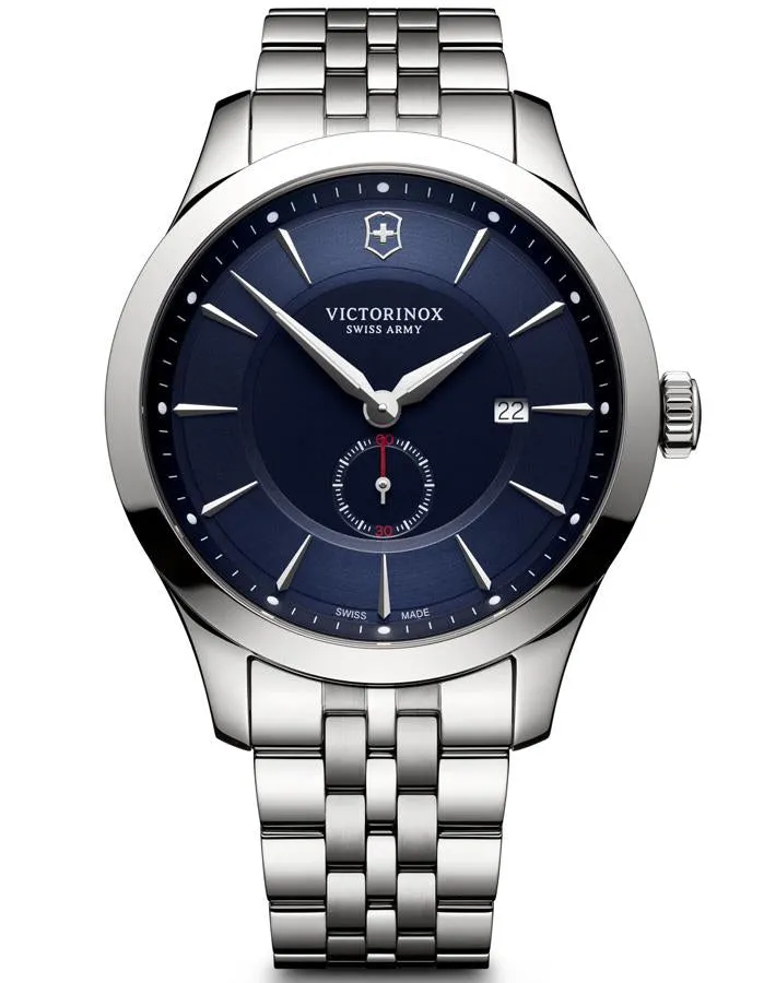 Victorinox Swiss Army Mens Alliance - Stainless Steel - Blue Dial - Date