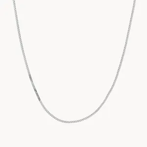 Viper Choker Chain Necklace in Silver