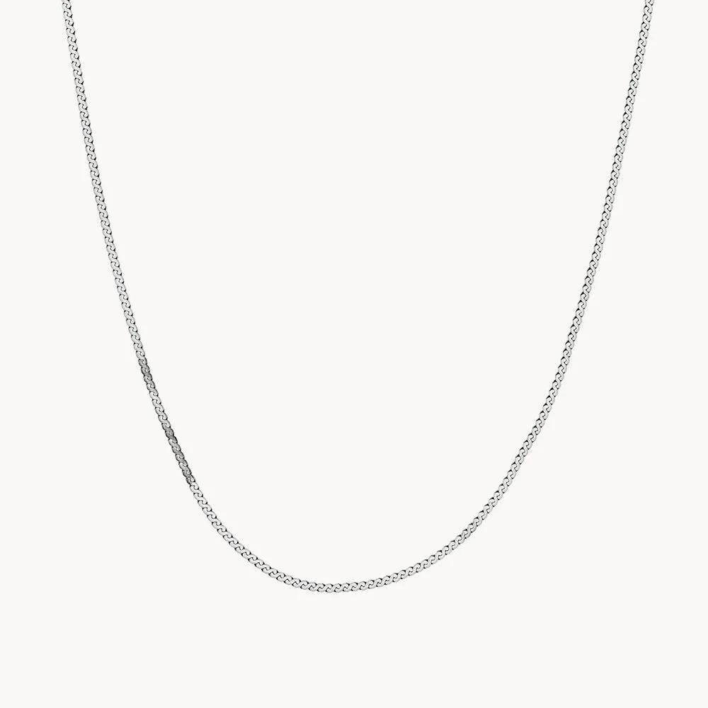 Viper Choker Chain Necklace in Silver