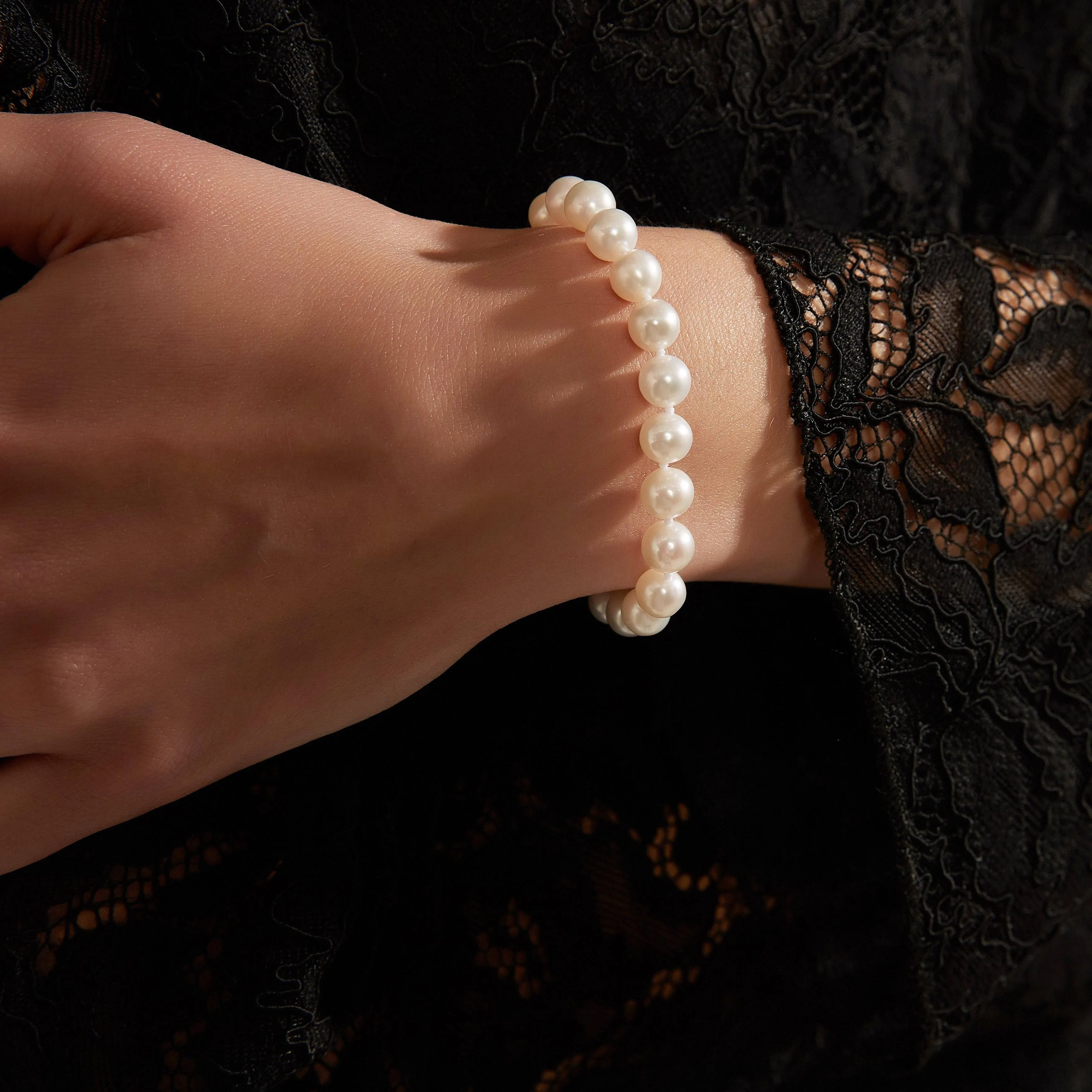 White Freshwater Pearl 3-Piece Jewelry Set