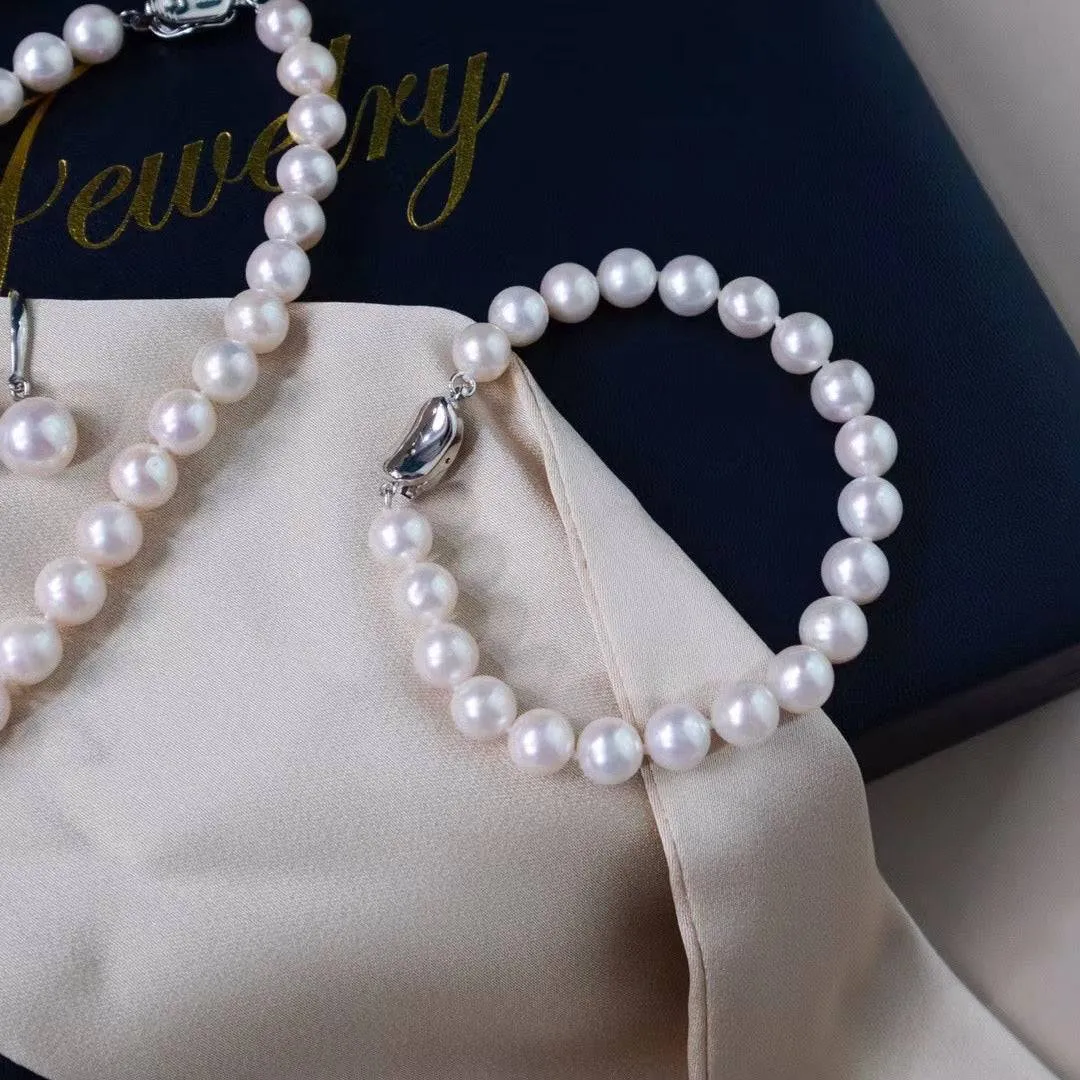 White Freshwater Pearl 3-Piece Jewelry Set
